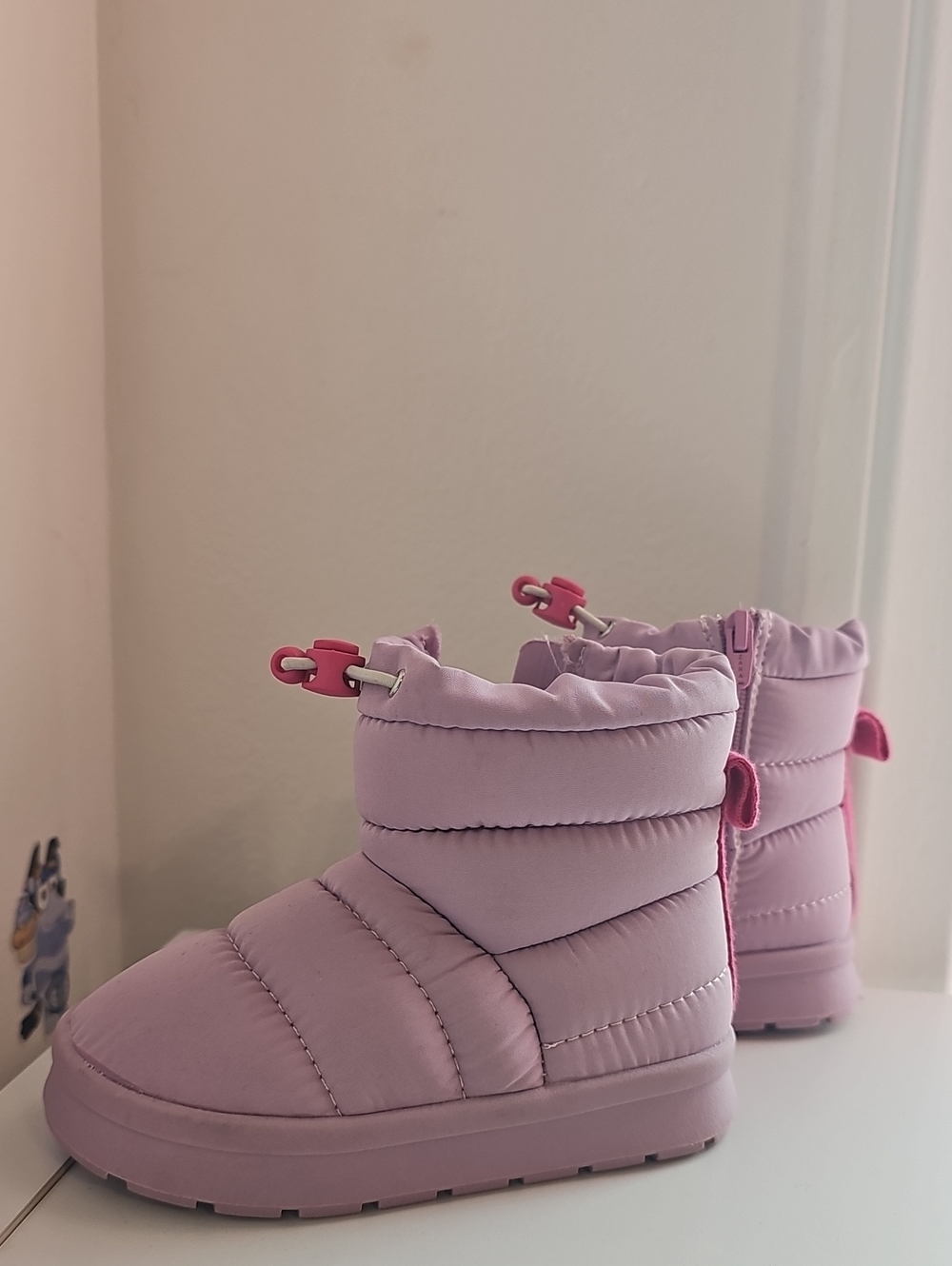 Zara Lilac Puffer Water Repellent Padded  Boots